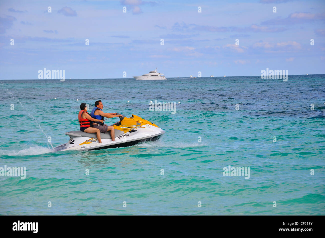 Jet Ski in Bahamas Stock Photo Alamy