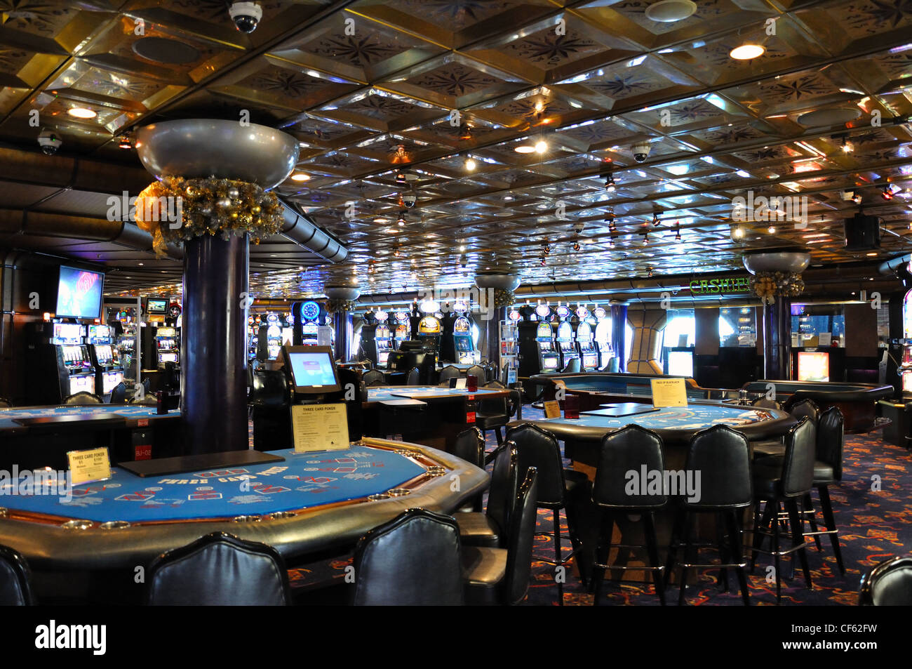 Cruise ship casino Stock Photo