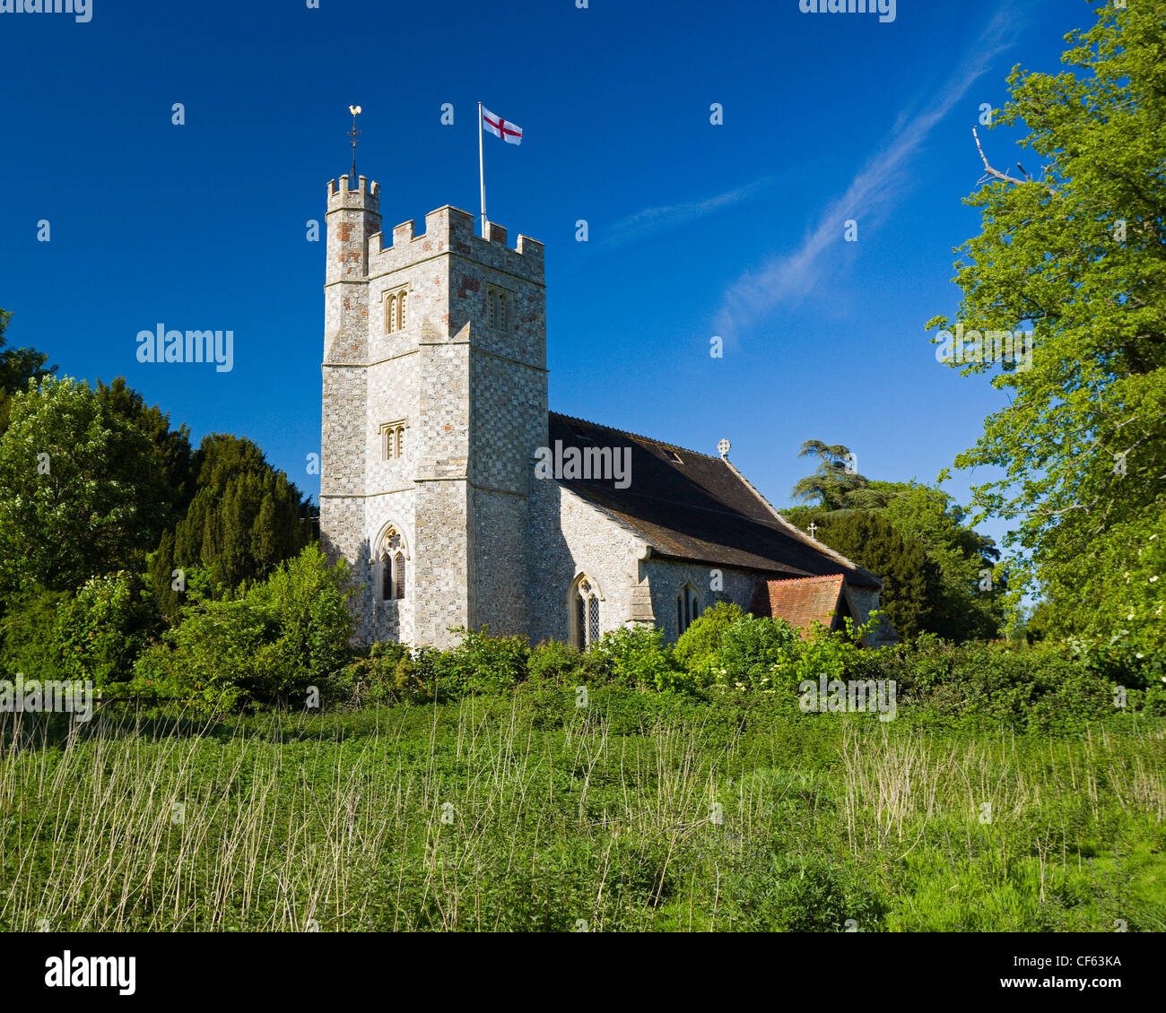 St nicholas church longparish hampshire hires stock photography and