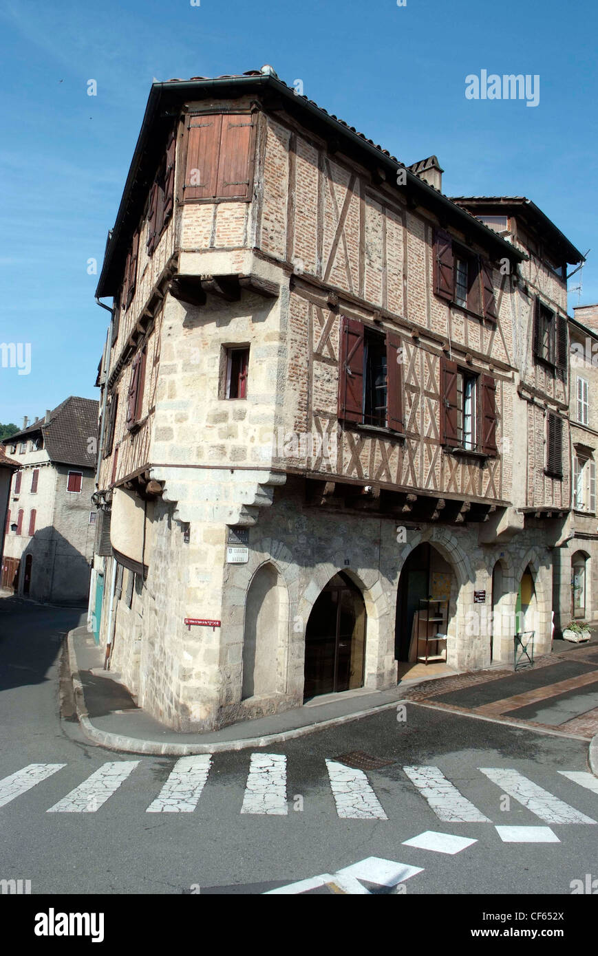 FRANCE, Lot Cele, Figeac, medieval merchant's house Stock Photo