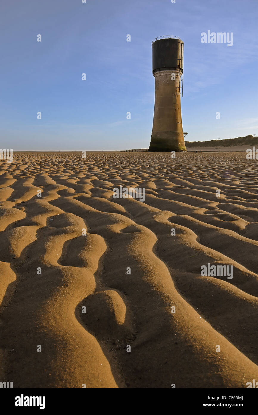 Sand patterns at Spurn Point. Stock Photo