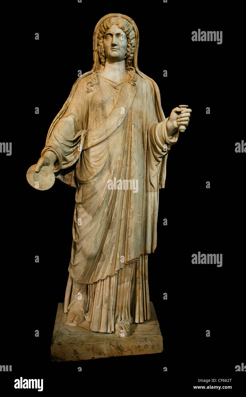 Julia Donna wife of Emperor  Septime Severe 193 - 211 AD Rome Roman Stock Photo