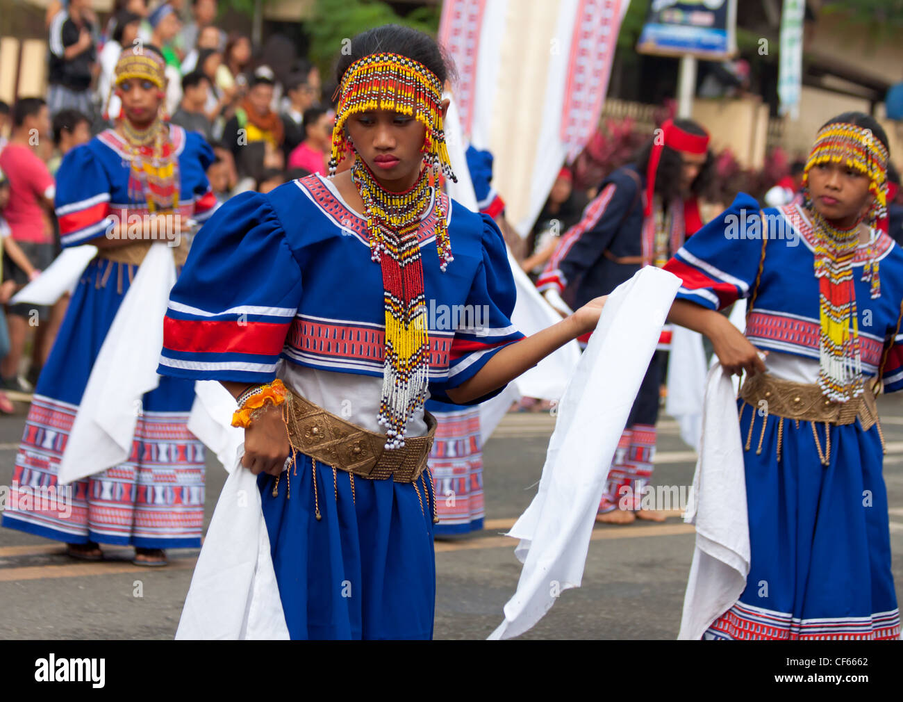 MALAYBALAY CITY, BUKIDNON, PHILIPPINES March 3, 2012- Largest & biggest gathering of native cultural tribes in the province. Stock Photo