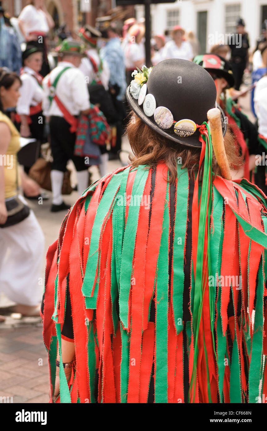 Morris dancers at the annual Sweeps Festival in Rochester. Stock Photo