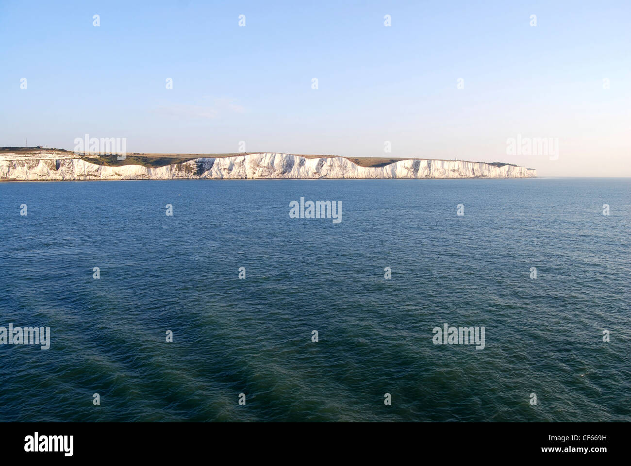 A view toward The White Cliffs of Dover. Stock Photo