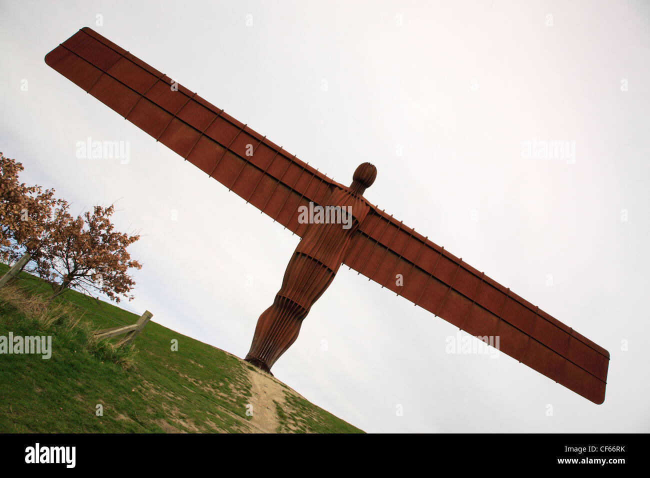 The Angel of the North in Gateshead. Stock Photo