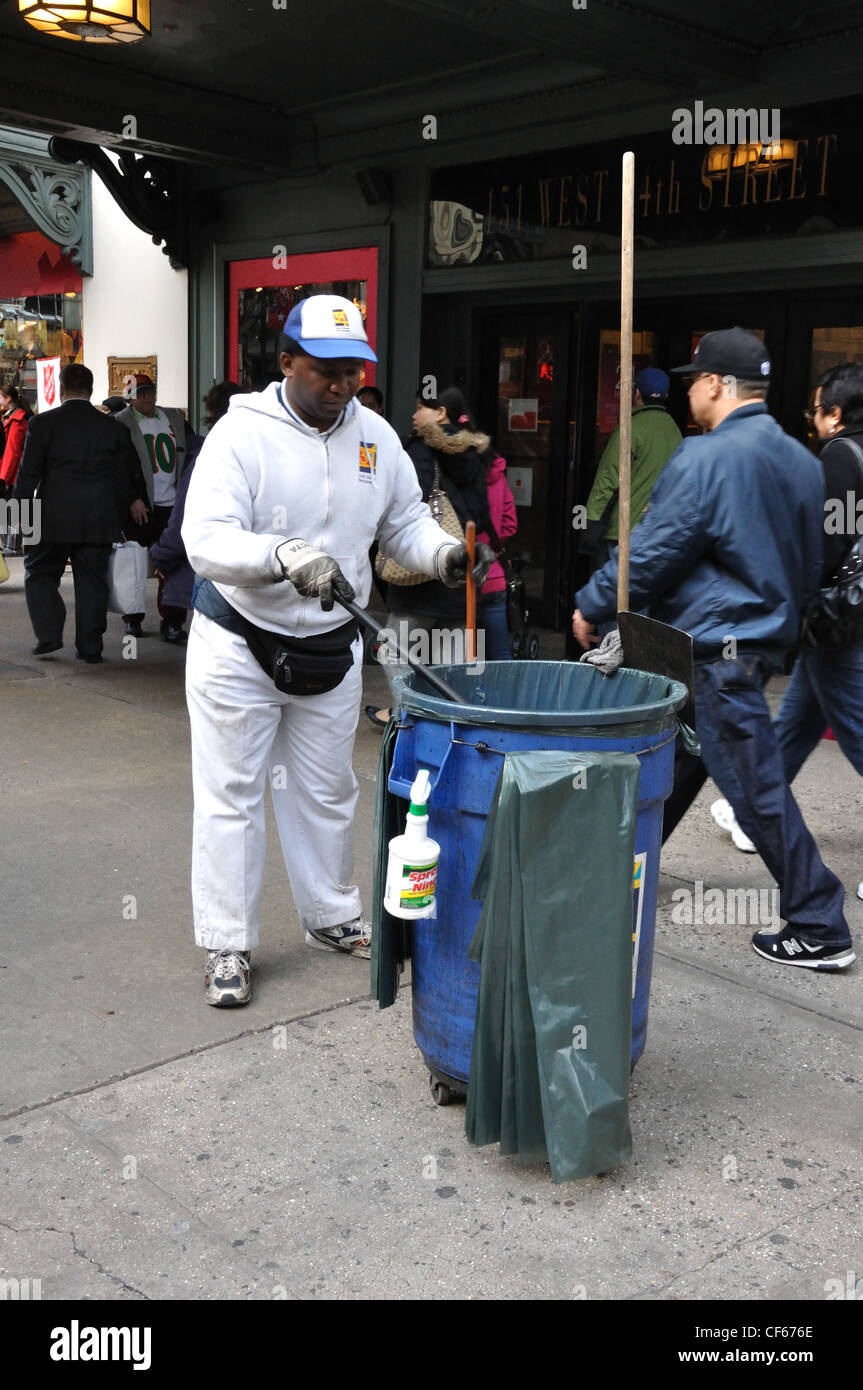 New York City, USA janitor Stock Photo Alamy