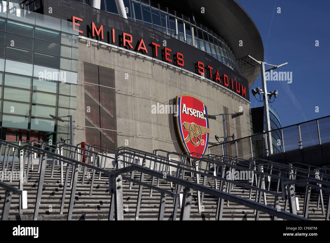 Exterior view of the Emirates Stadium. This is the new home of Arsenal ...