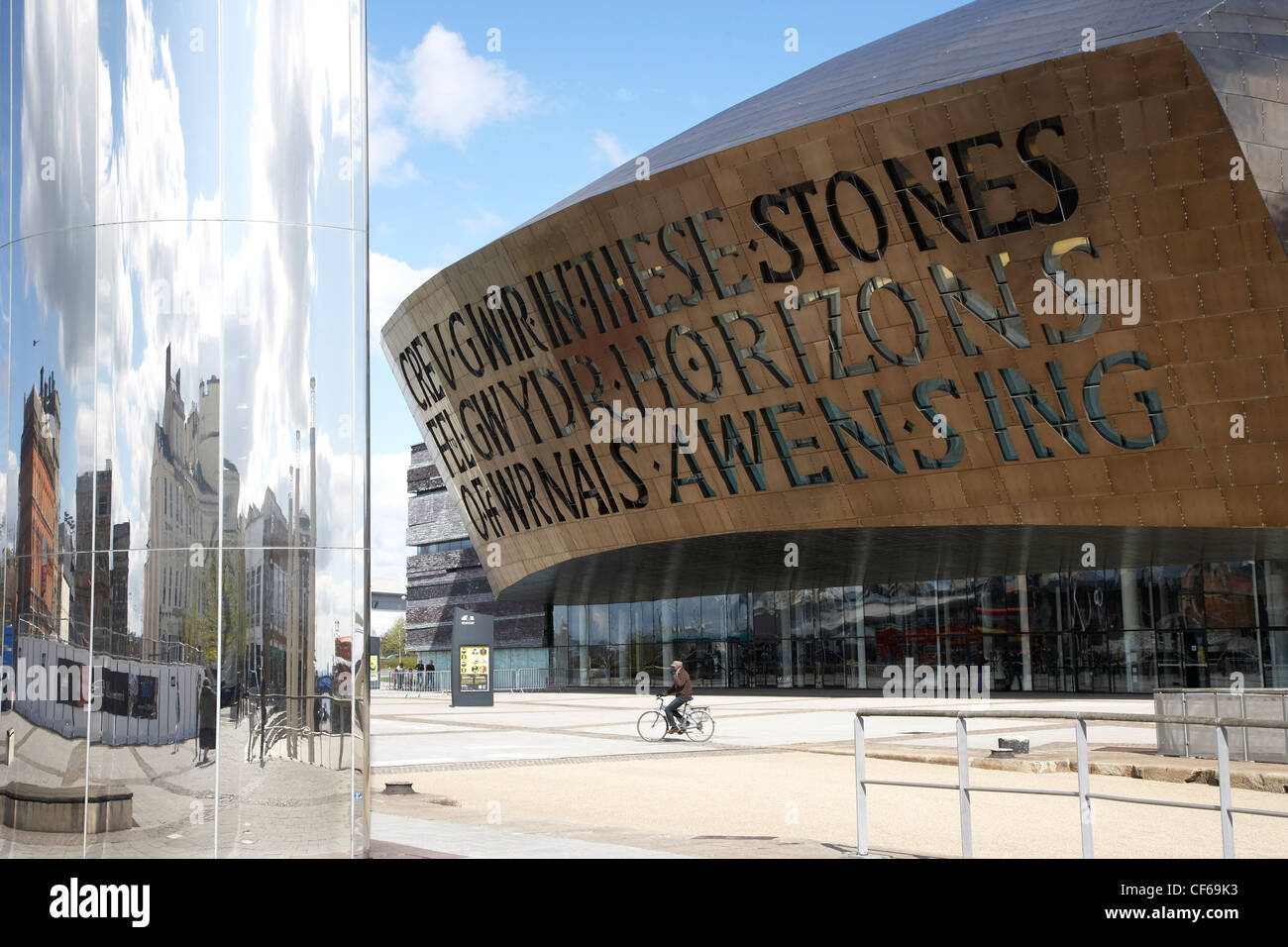 The Wales Millennium Centre at Cardiff Bay. Stock Photo