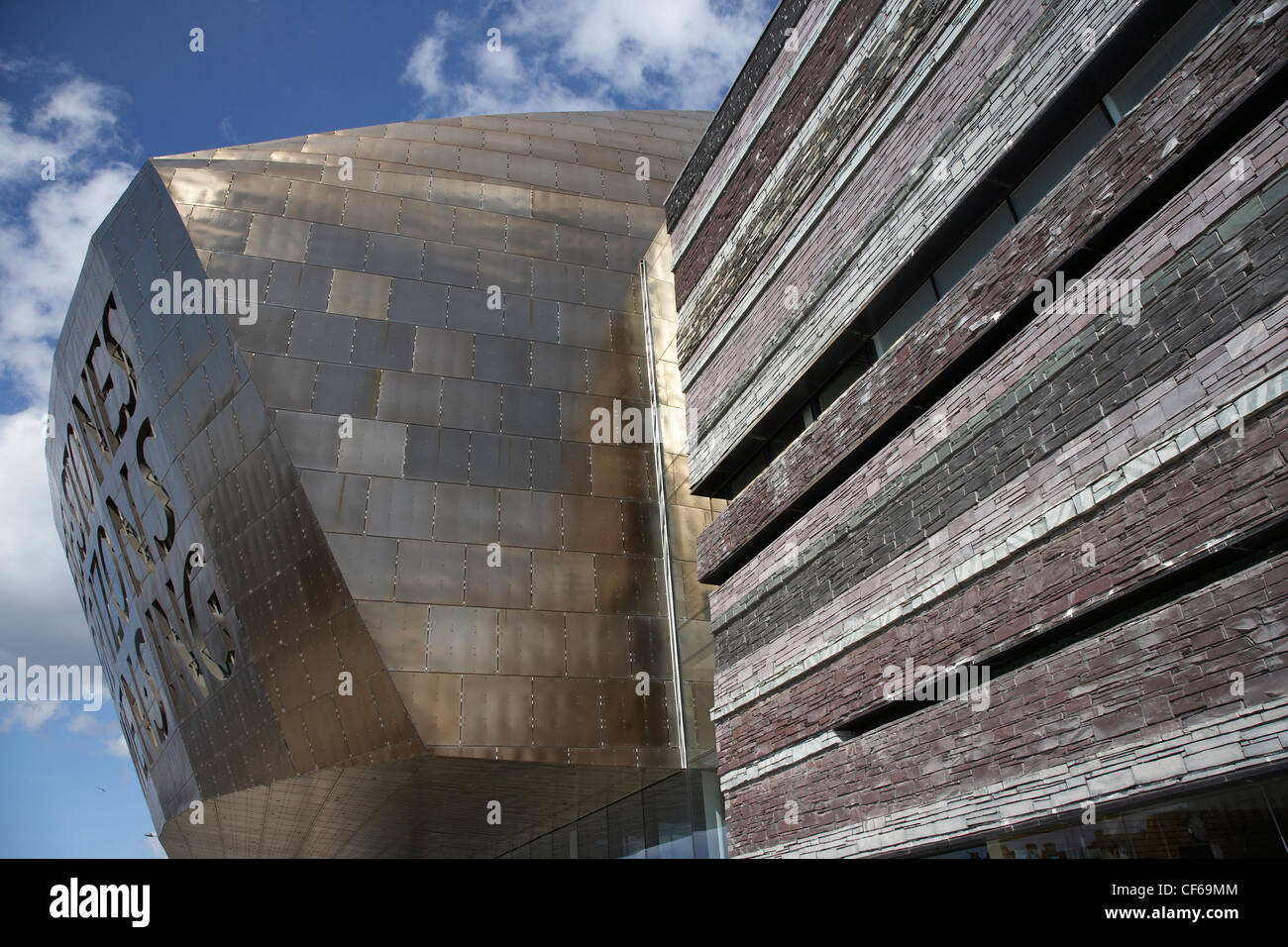 The Wales Millennium Centre at Cardiff Bay. Stock Photo