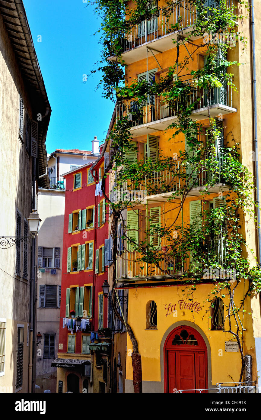 The old town, Nice, cote d'azur, France Stock Photo Alamy