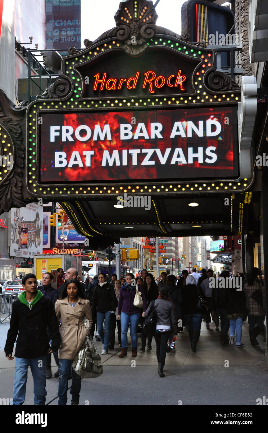 Hard Rock Cafe restaurant, New York, USA Stock Photo - Alamy