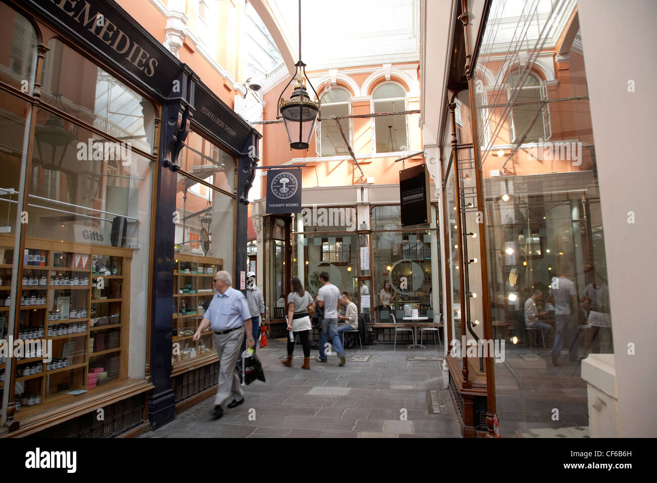 The David shopping arcade in Cardiff Stock Photo Alamy