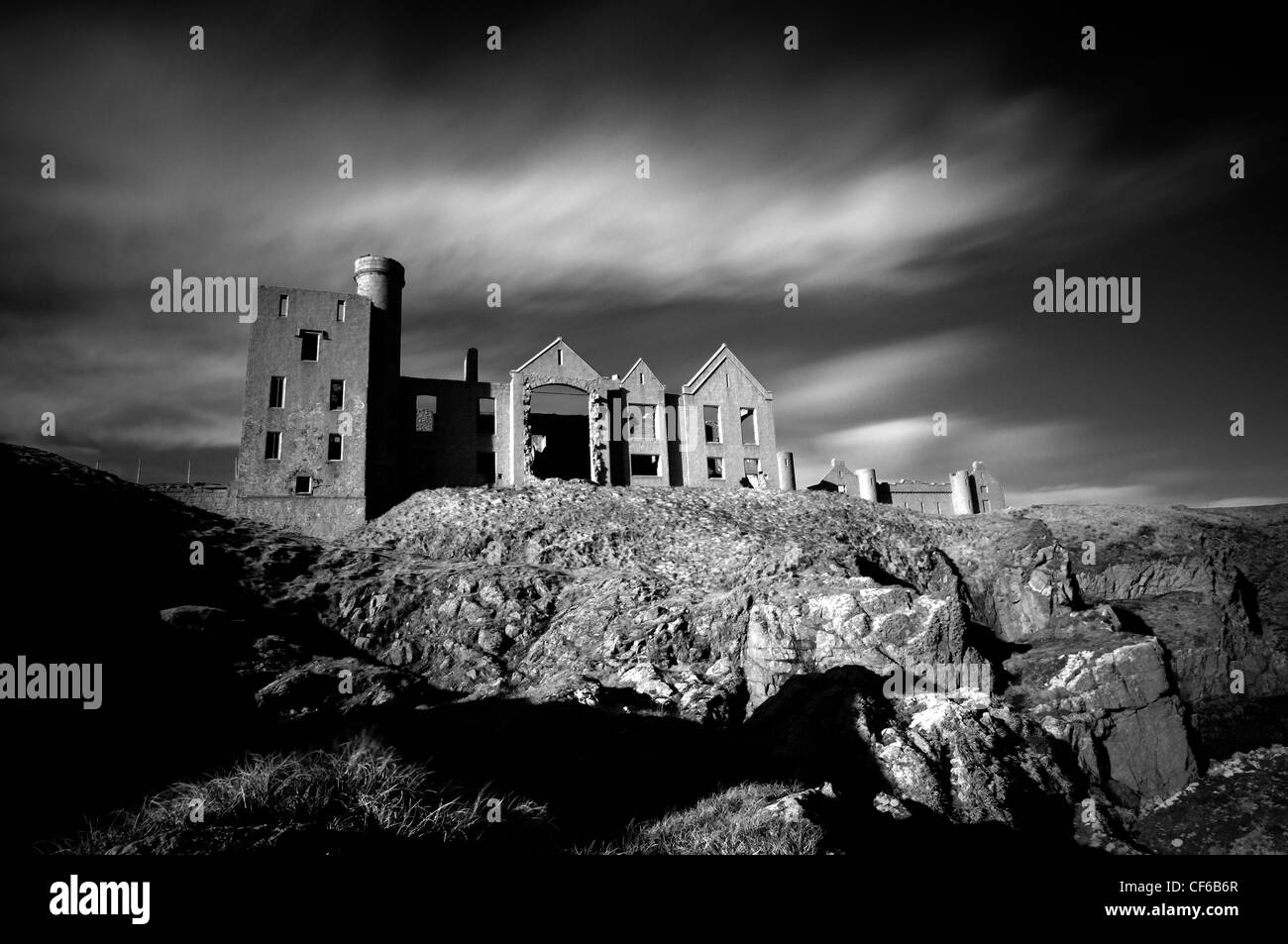 Slains Castle, Aberdeenshire, Scotland Stock Photo