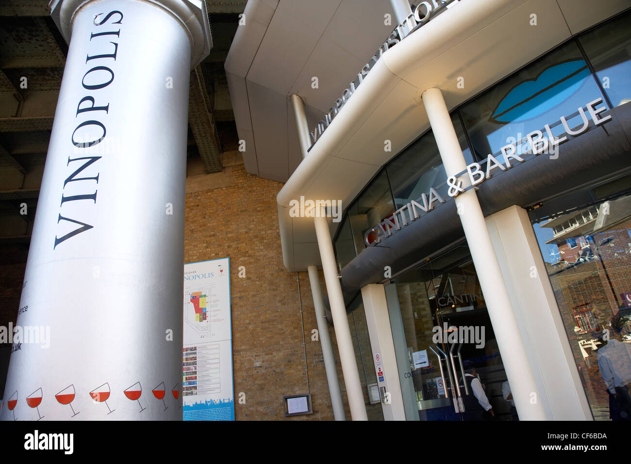 The front entrance of the Vinopolis wine emporium Stock Photo Alamy