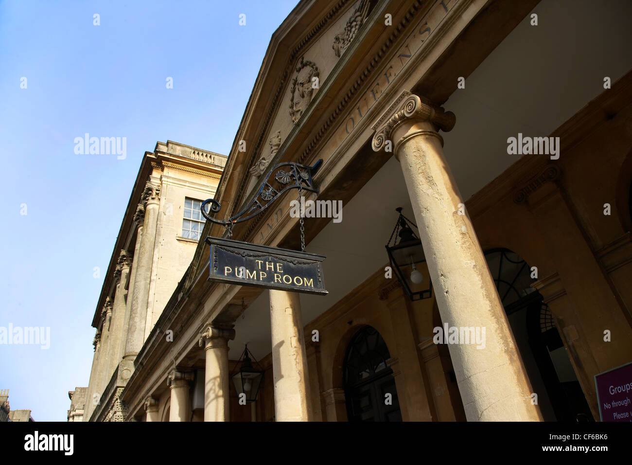 External view of the Pump House in Bath. Stock Photo
