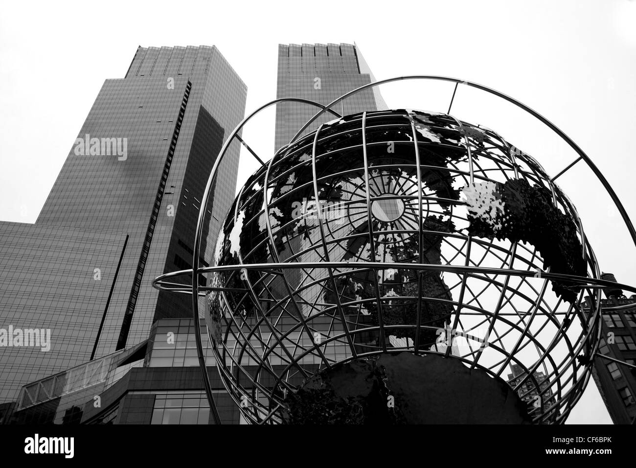 World statue at Columbus Circle in Manhattan in New York city Stock