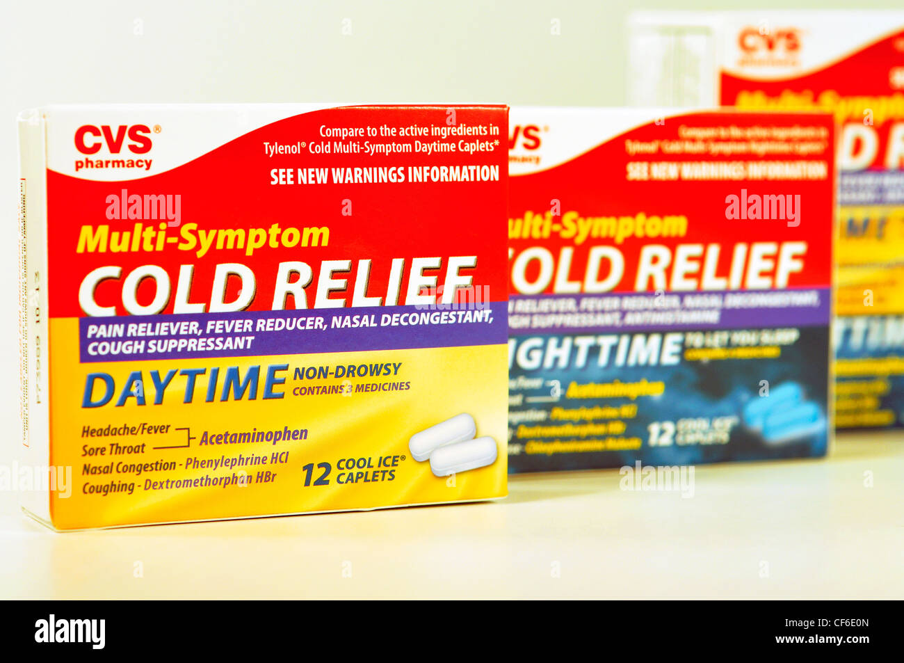 CVS cold relief over the counter pills Stock Photo Alamy