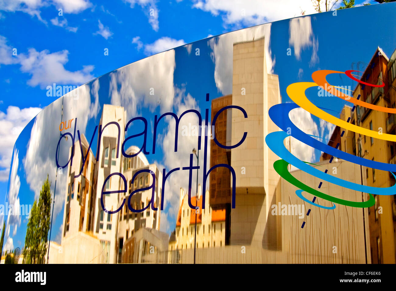 Exetrior of Our Dynamic Earth exhibition in Edinburgh. Stock Photo