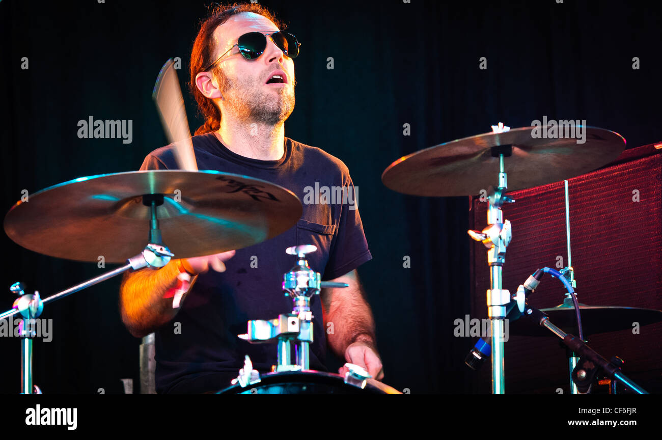 The American hardcore punk band Trash Talk performs a live concert at  Pumpehuset in Copenhagen. Here vocalist Lee Spielman is seen among the  concert crowds. Denmark, 13/03 2017 Stock Photo - Alamy