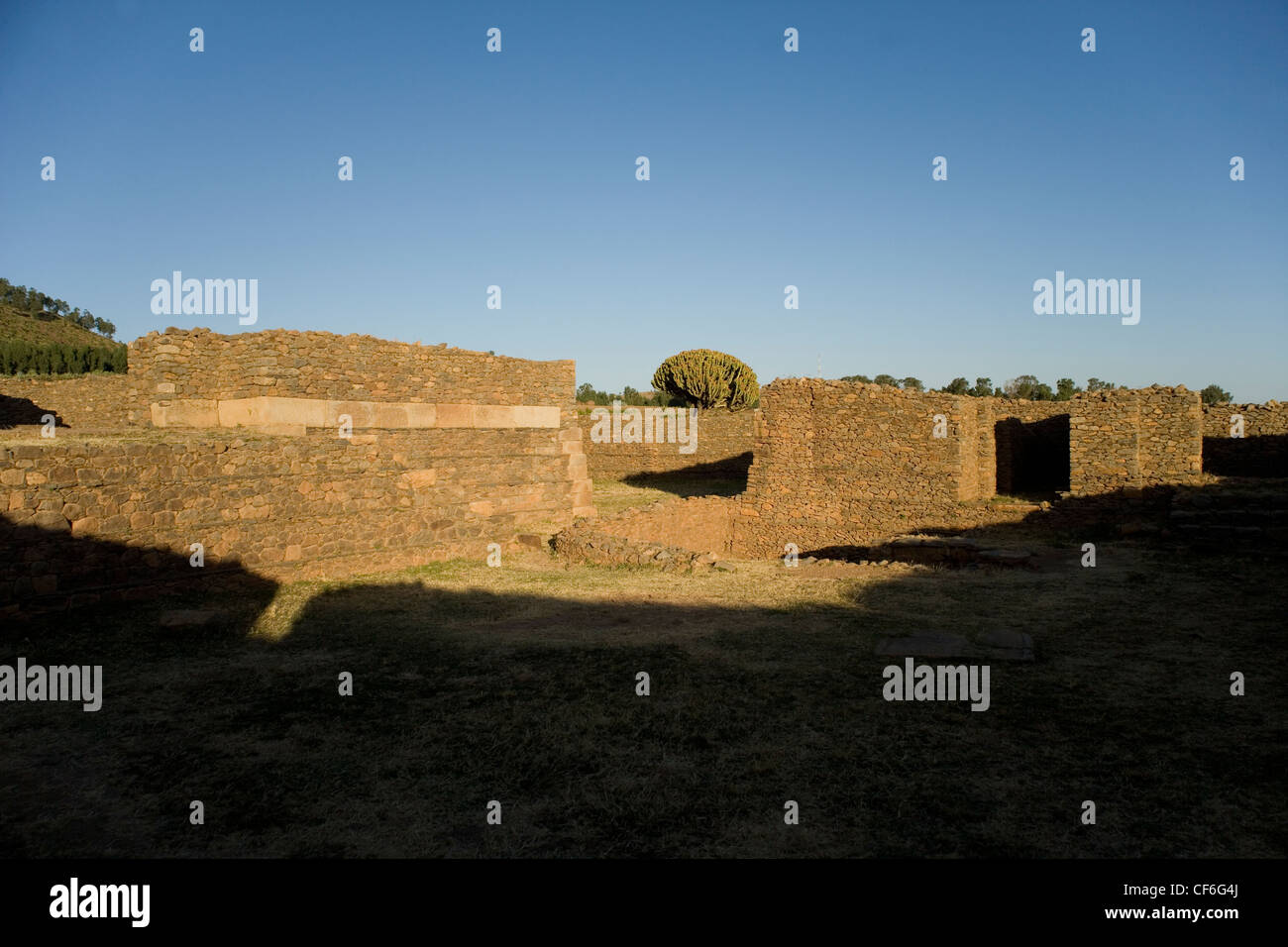 Dungur the Palace of the Queen of Sheba in Axum or Aksum in Ethiopia ...