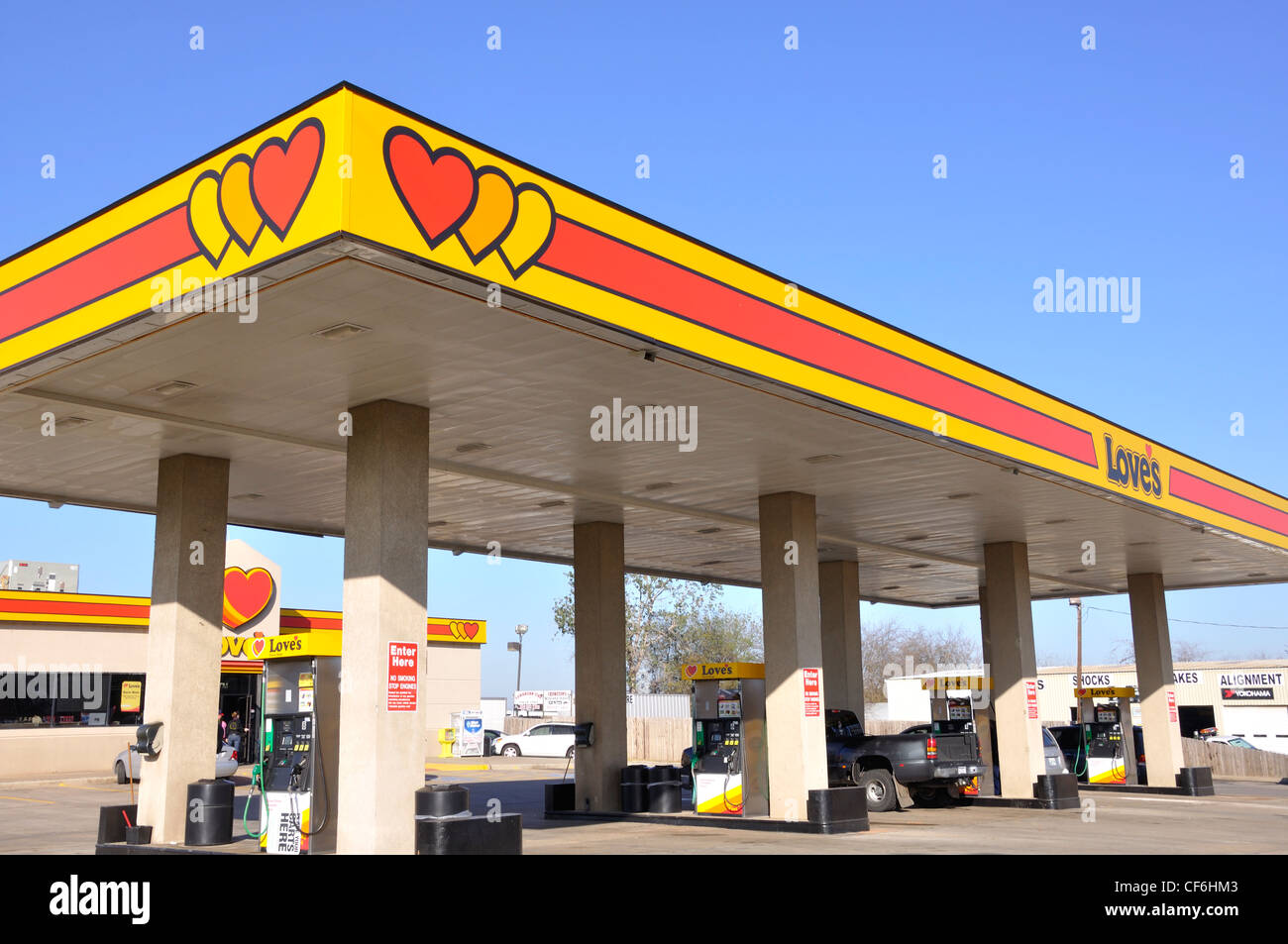 Love's convenience store and gas station, USA Stock Photo Alamy