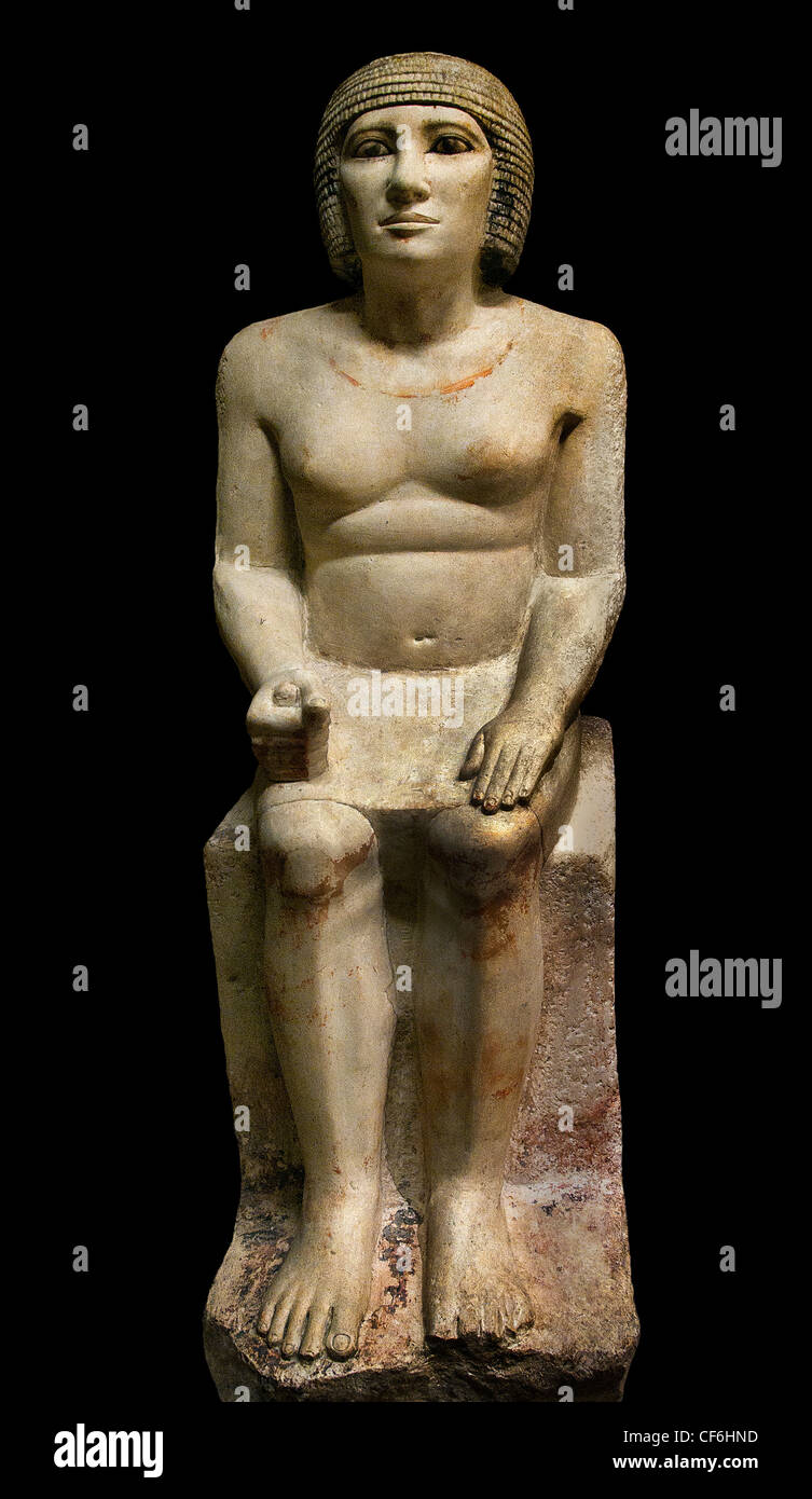 Pehernefer chief butcher 4 dynasty 2575-2450 BC Old Kingdom  Saqqarah Egypt Egyptian Stock Photo