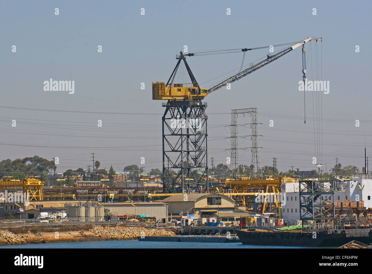 Images of San Diego, California.  Shipyard Stock Photo