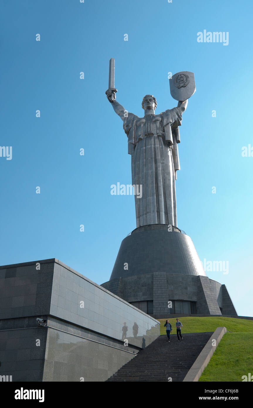 Motherland Statue - Rodina Mat and The National War Museum Kiev, Ukraine, Europe. Stock Photo