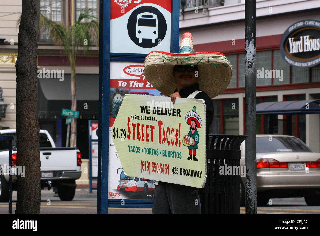 Images of San Diego, California.  Gaslamp Stock Photo