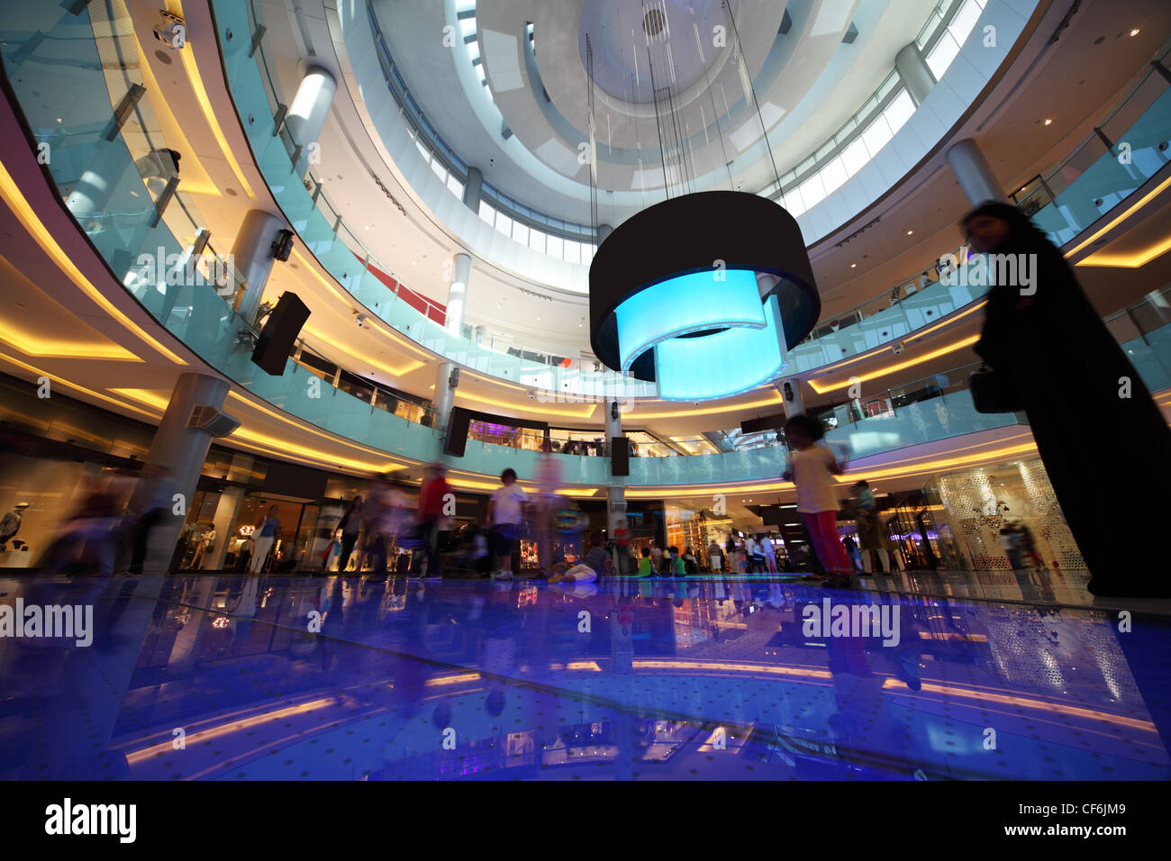 DUBAI APRIL 18 Interior View Dubai Mall one largest mall in world on