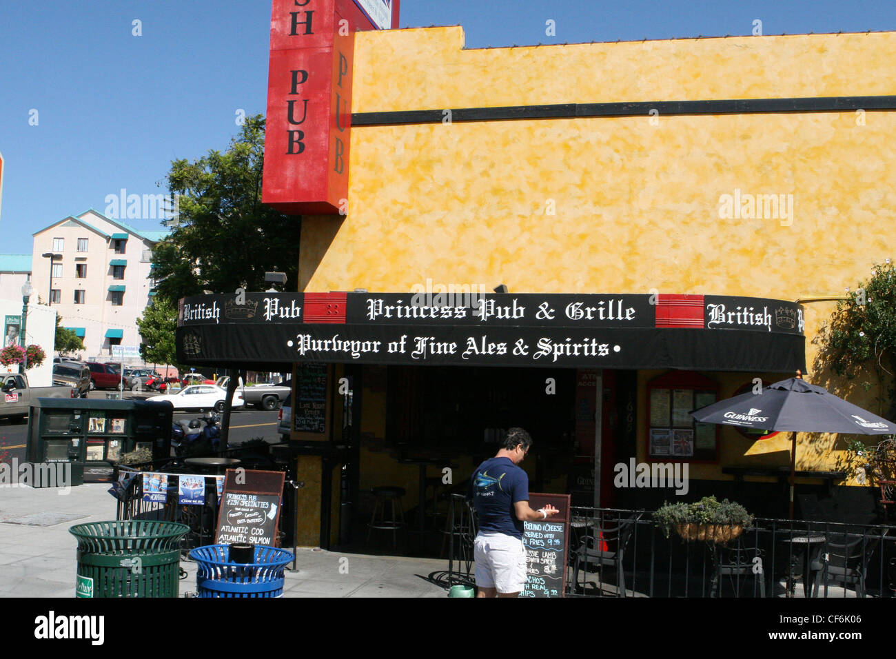 Images of San Diego, California, Princess Pub and Grill Little Italy Stock Photo