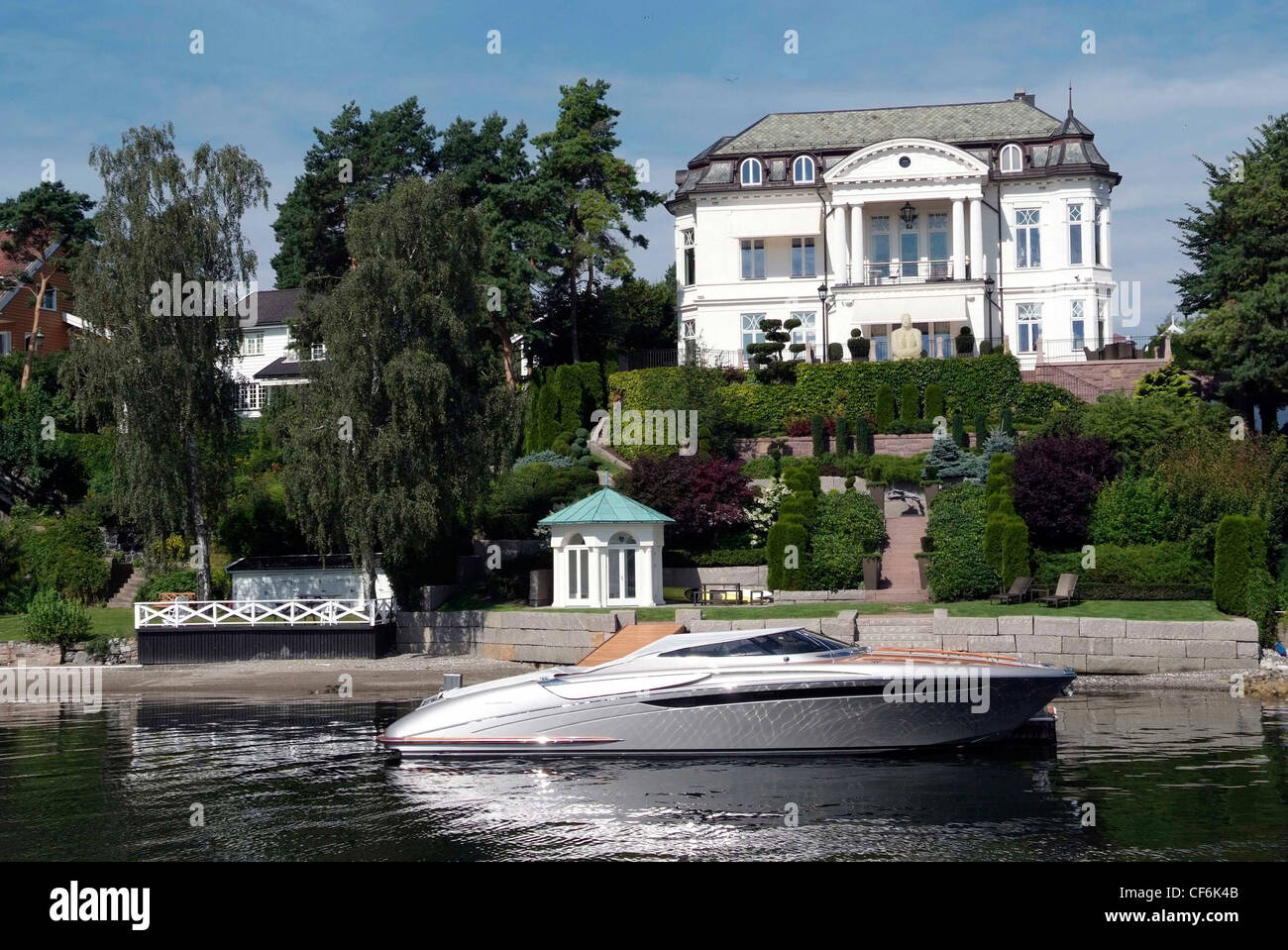 NORWAY Oslo Upscale mansion on Bygdoy Stock Photo Alamy