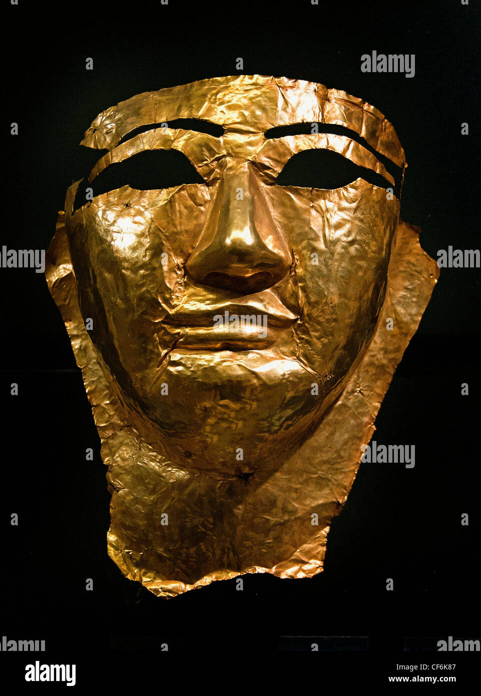 Egypt Egyptian Gold Mask to New Kingdom 1550 - 1069 AD Egypt Egyptian Stock Photo
