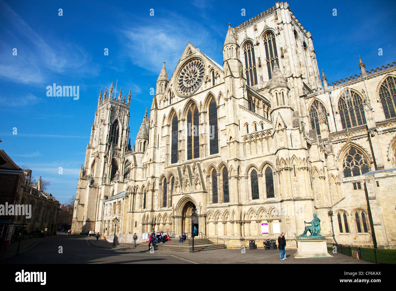 York Minster, Deangate, York, North Yorkshire, England Stock Photo Alamy