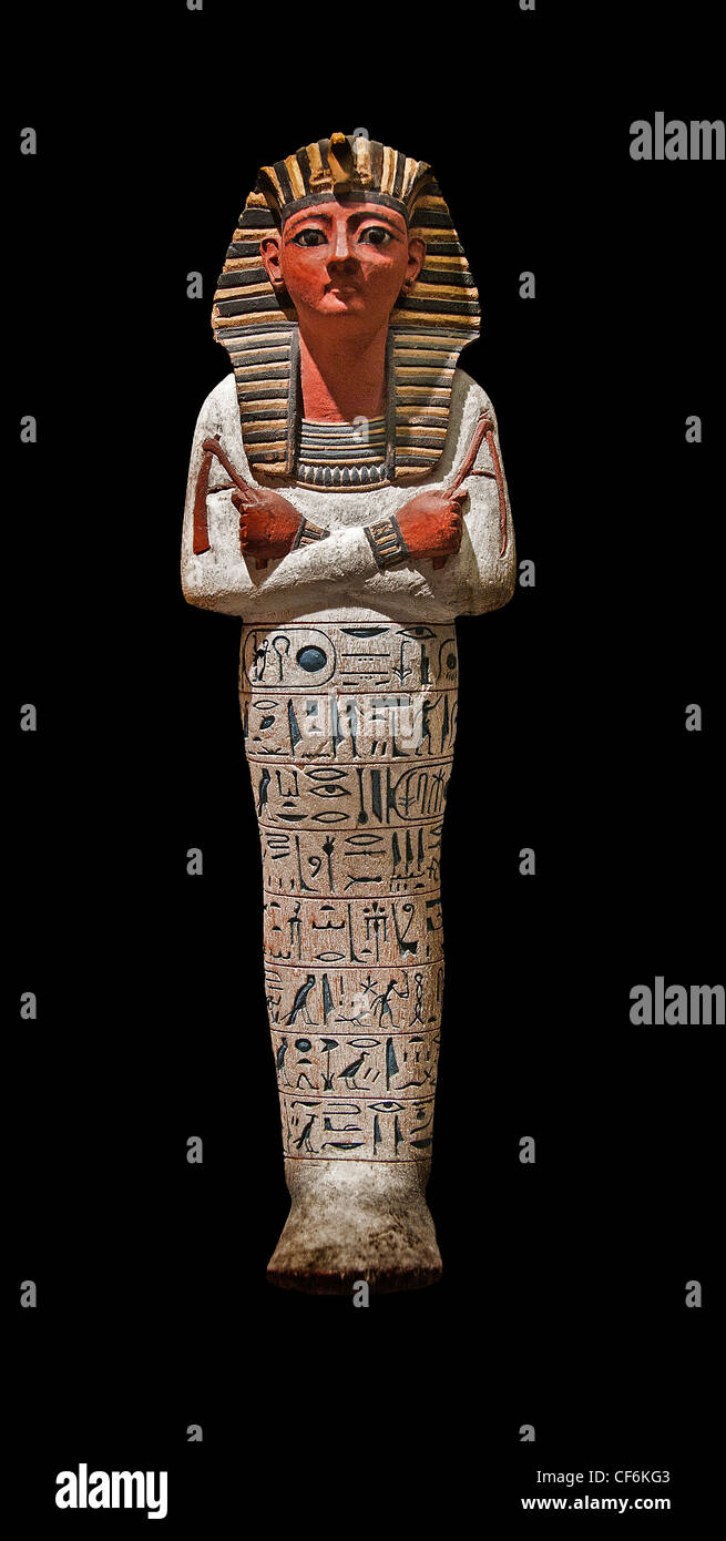 Ramses IV 4 20 Dynasty 1153 - 1147 Egypt Egyptian painted wood Stock Photo