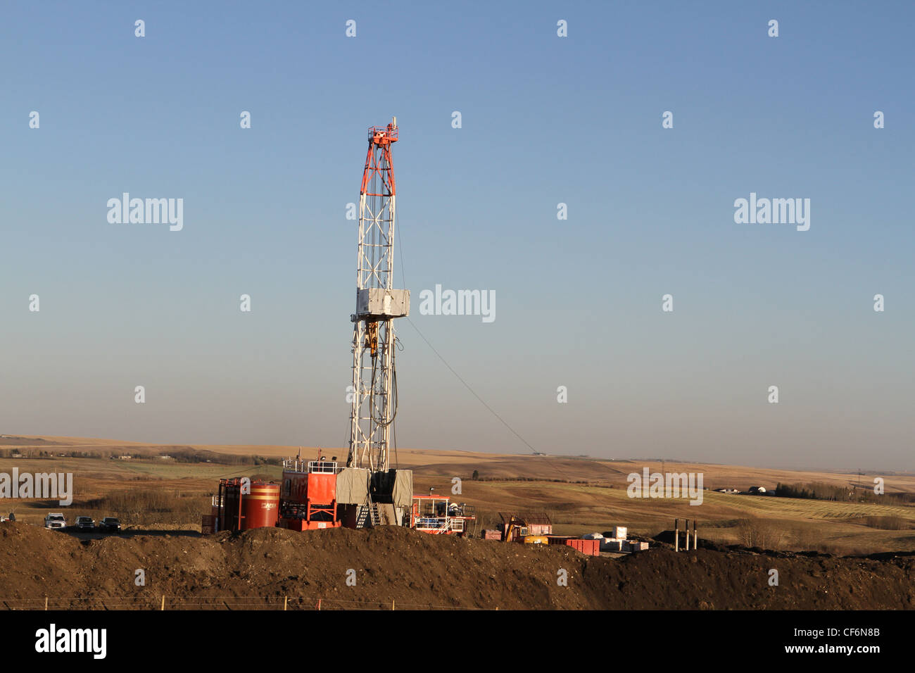 Oil and gas industry  in Alberta, Canada, Stock Photo