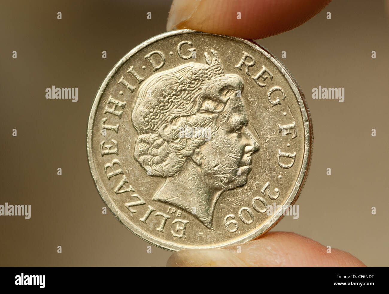 One pound coin Stock Photo - Alamy