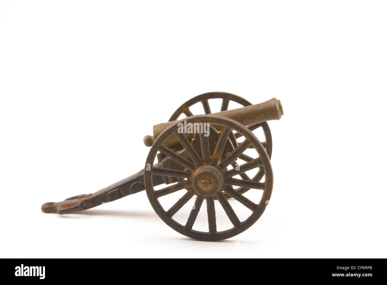 Old Cannon isolated on white background Stock Photo - Alamy