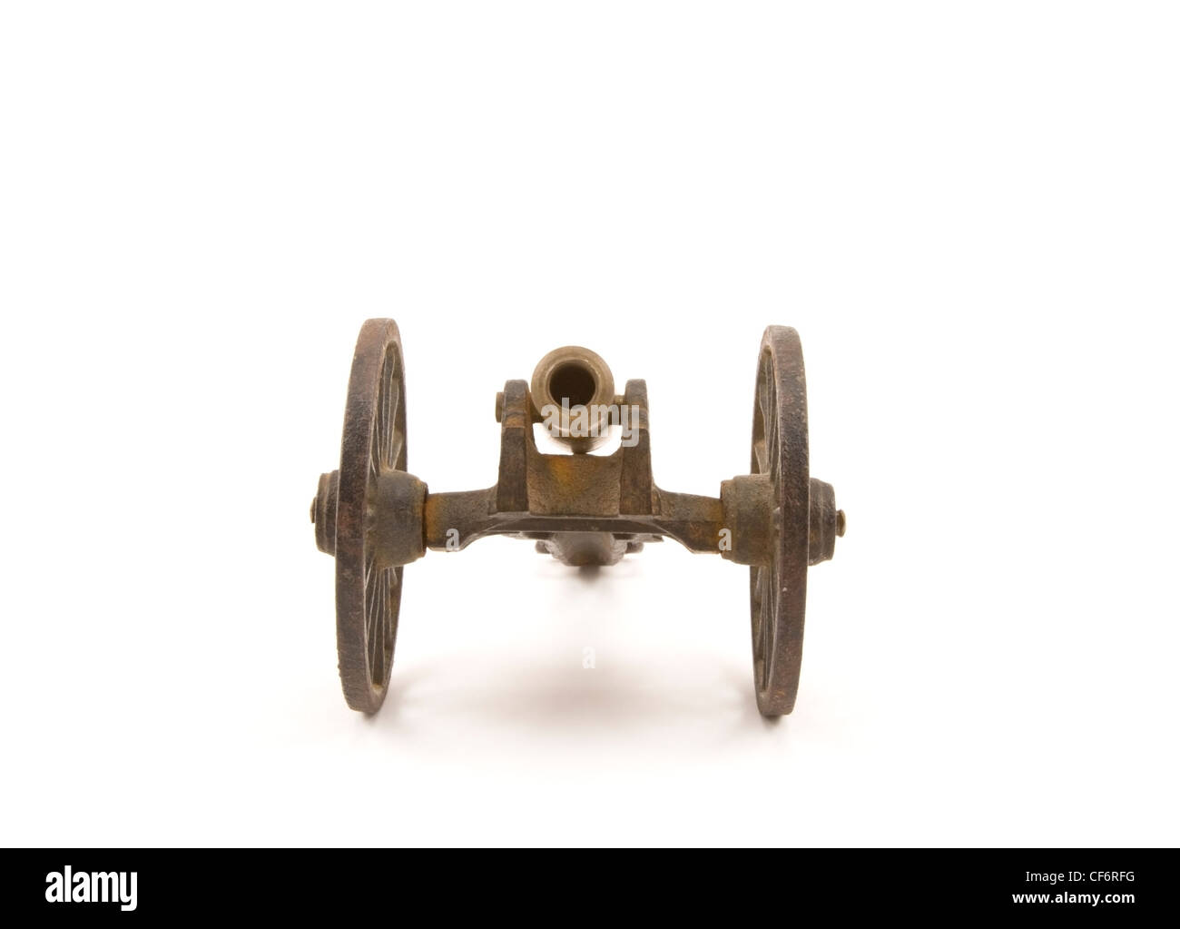 Old Cannon isolated on white background Stock Photo - Alamy
