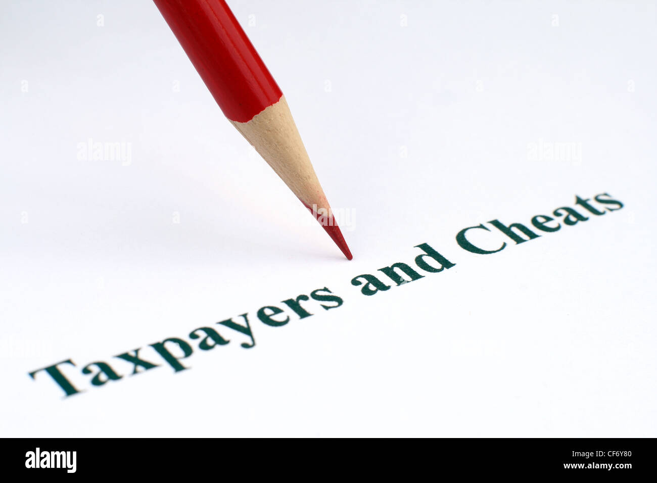 Taxpayers and cheats Stock Photo Alamy