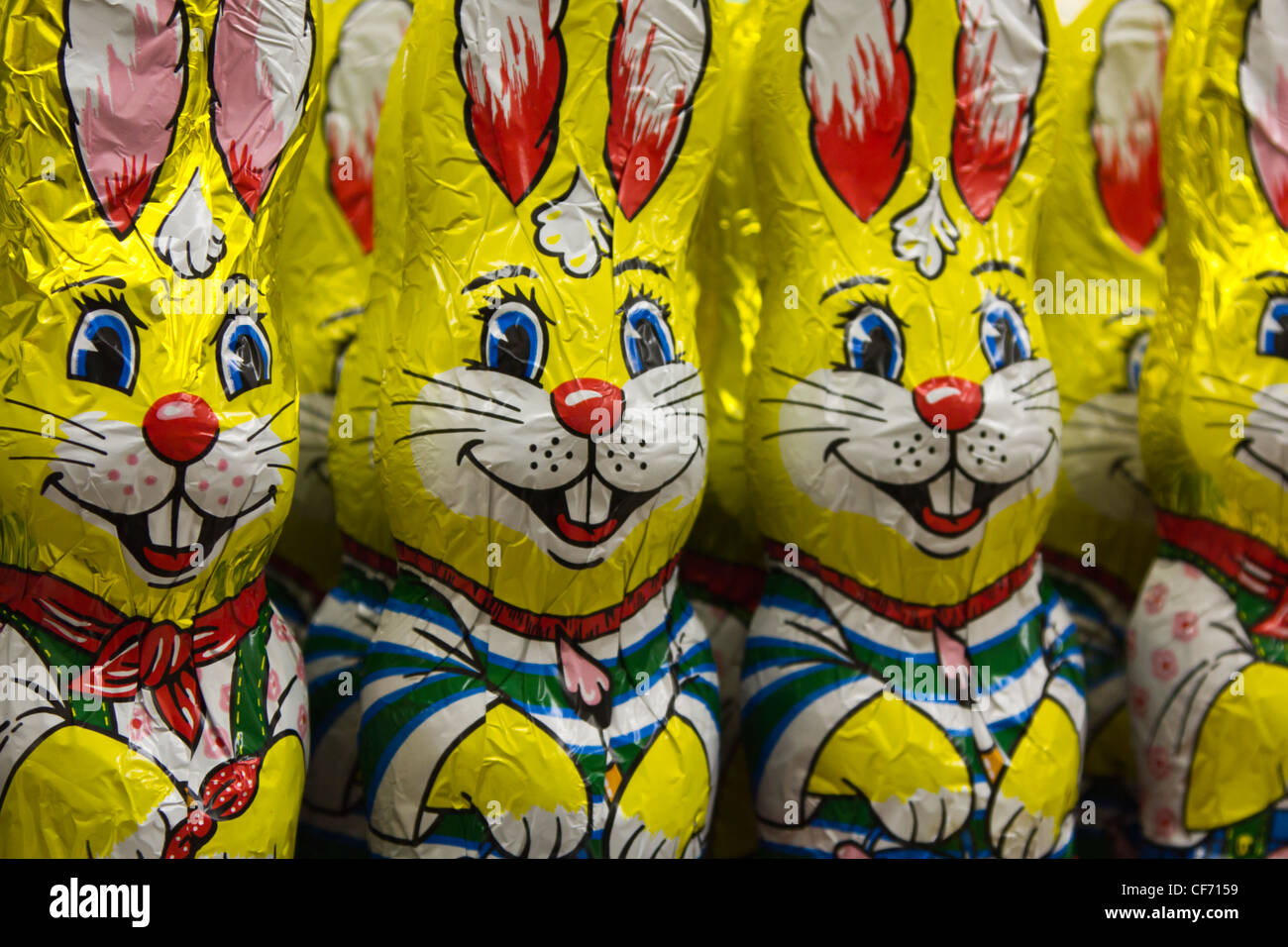 Generic chocolate easter bunnies in a store in Vienna Stock Photo Alamy
