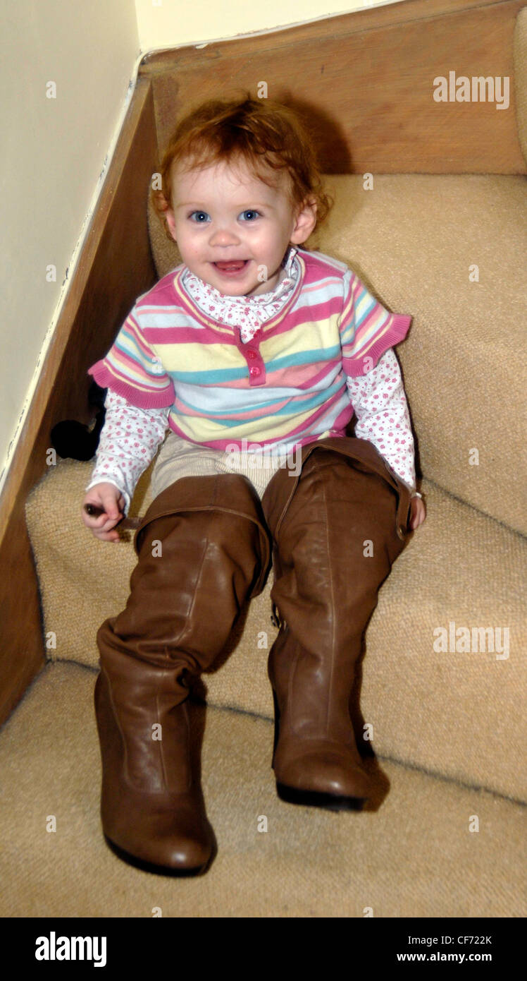 redhead toddler boots