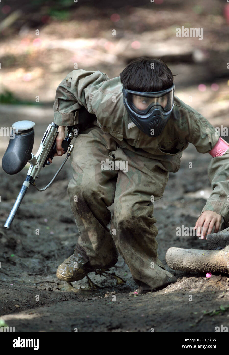 Paintballing childrens birthday partyWilliam and Johnny Aslet and their