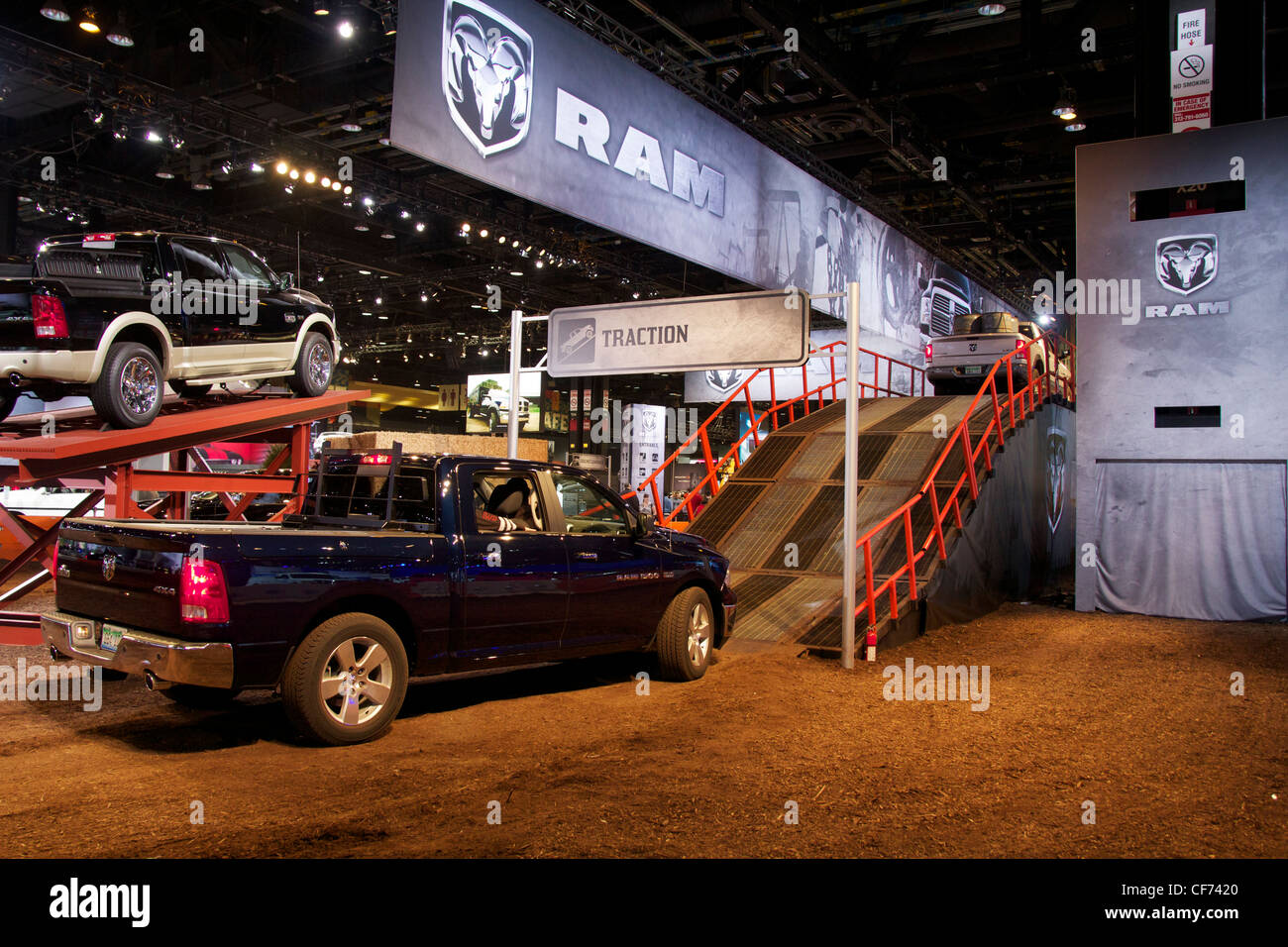 Ram Truck test track. 2012 Chicago Auto Show Stock Photo Alamy