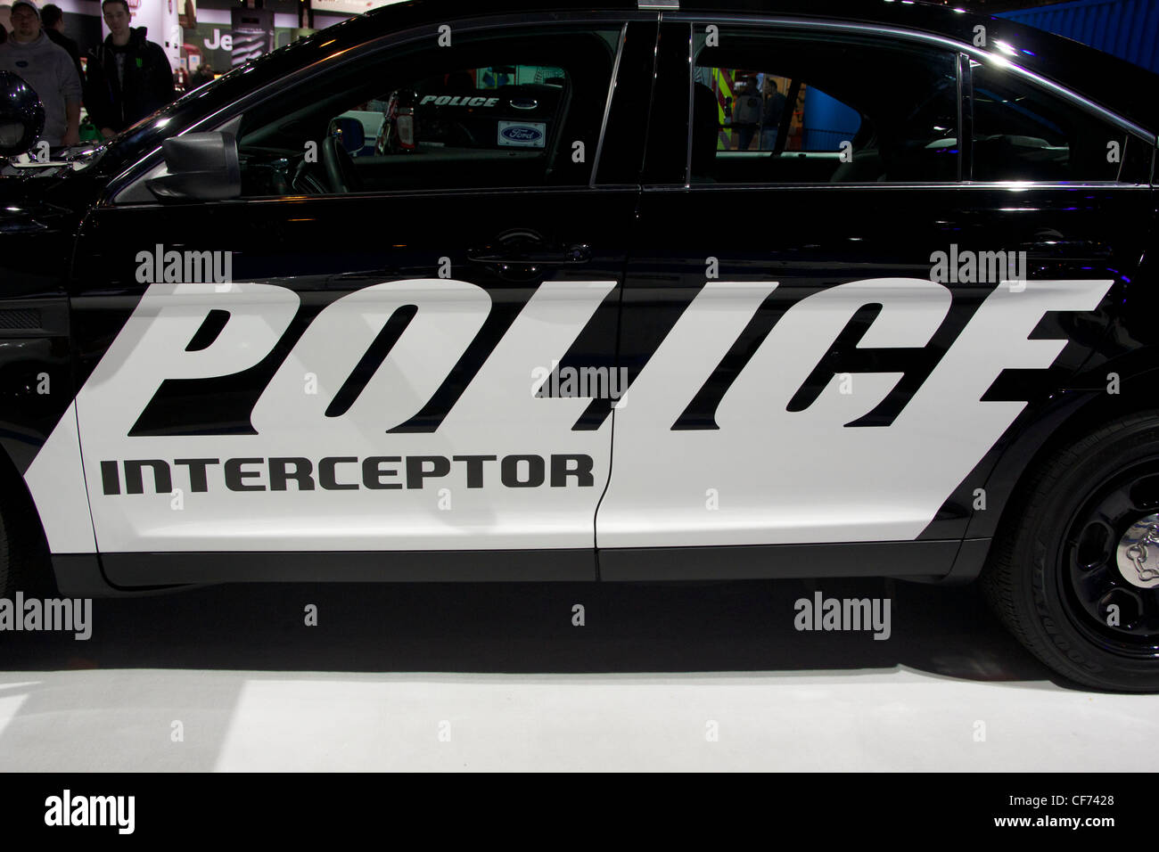 Ford police interceptor. 2012 Chicago Auto Show. Stock Photo