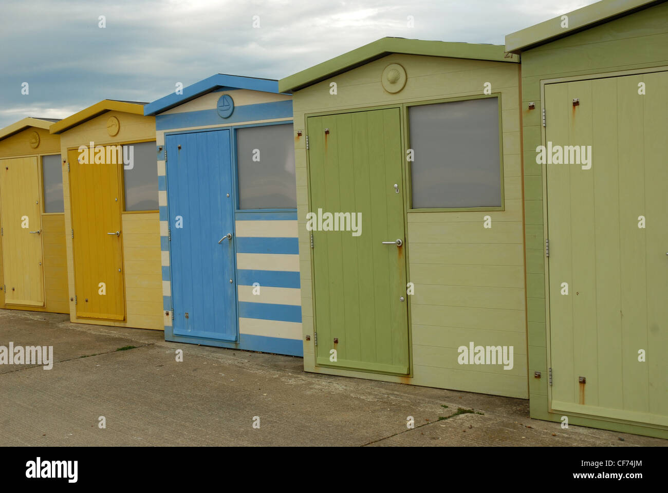 Beach Huts, Shoreham, Sussex, England Stock Photo Alamy