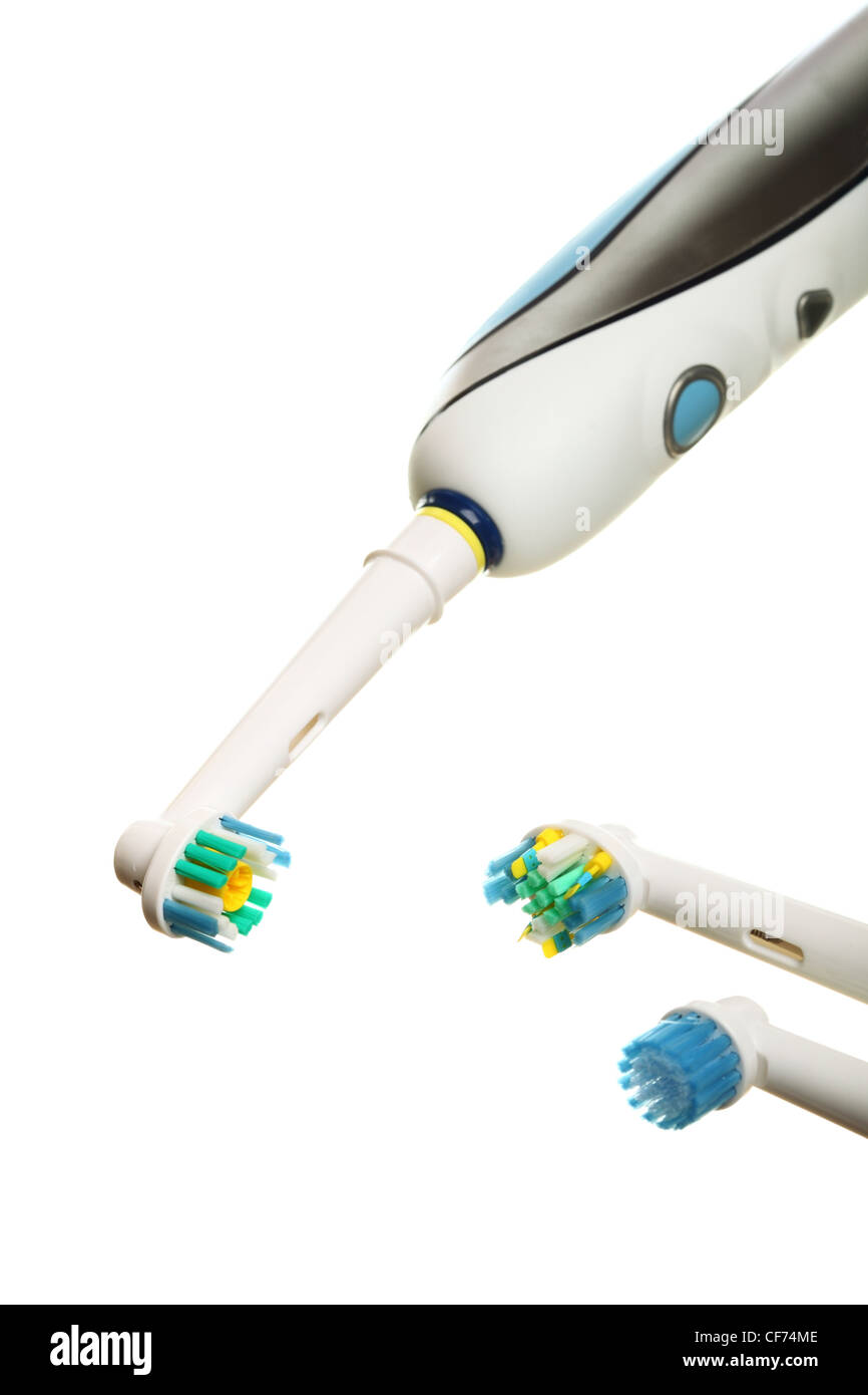 modern electrical toothbrush isolated on white background Heads ...