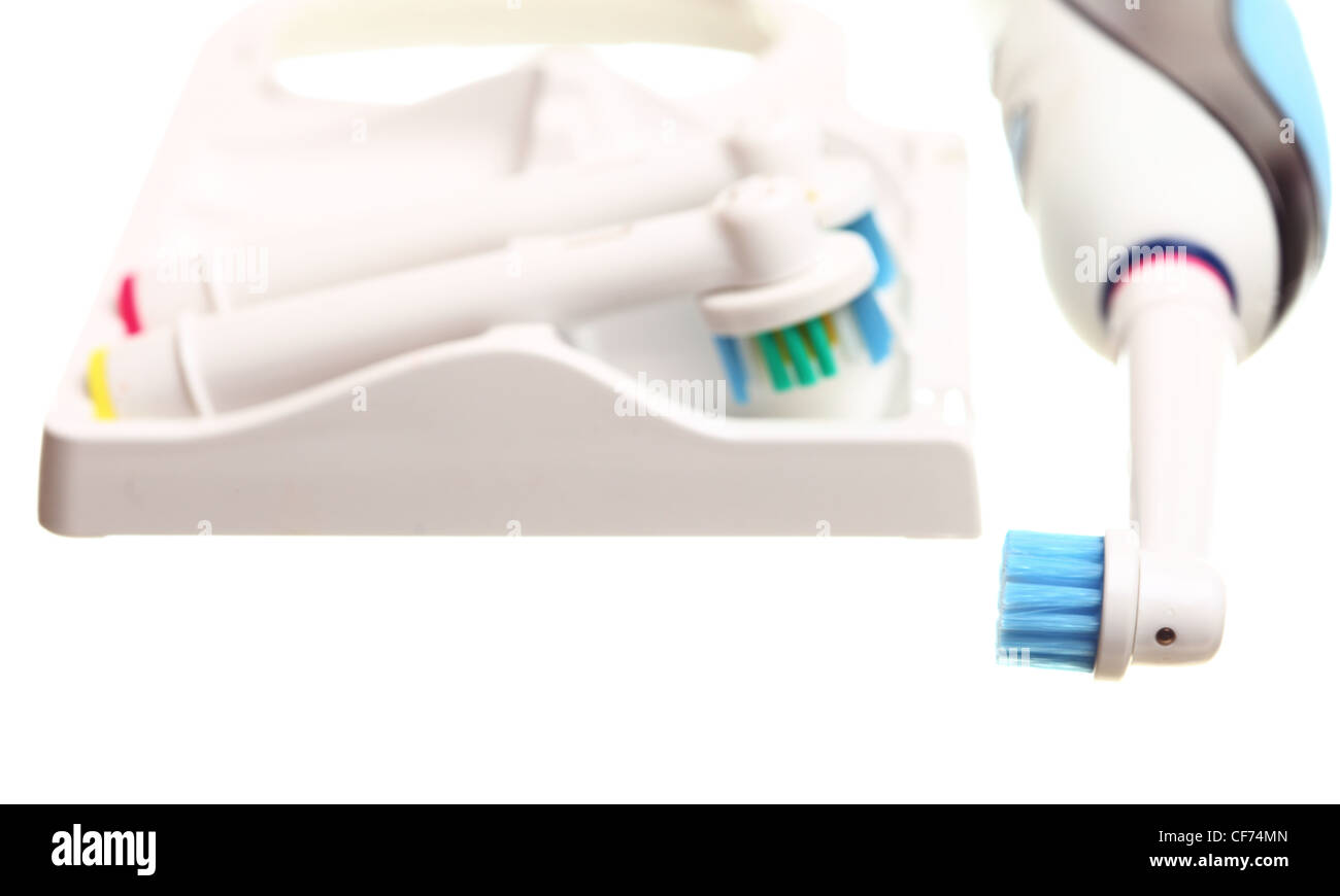 modern electrical toothbrush isolated on white background Heads ...