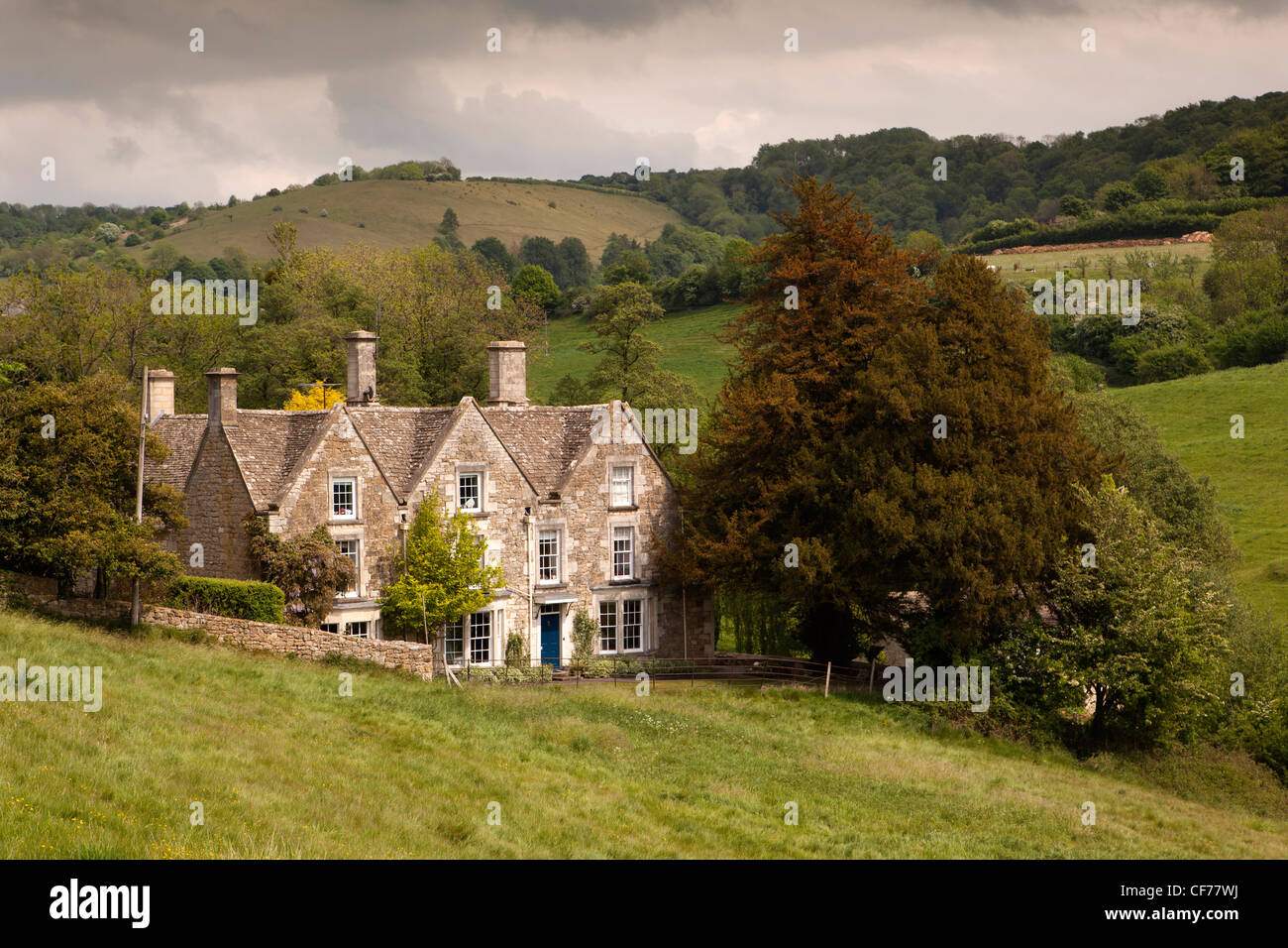 UK, Gloucestershire, Stroud, Slad Valley, Hazel Mill Stock Photo